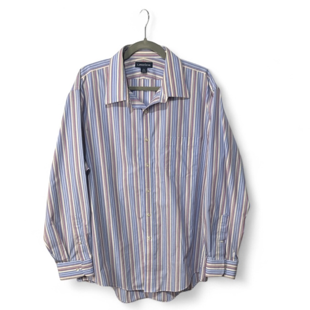 Lands' End Multicolor Striped Shirt Men’s